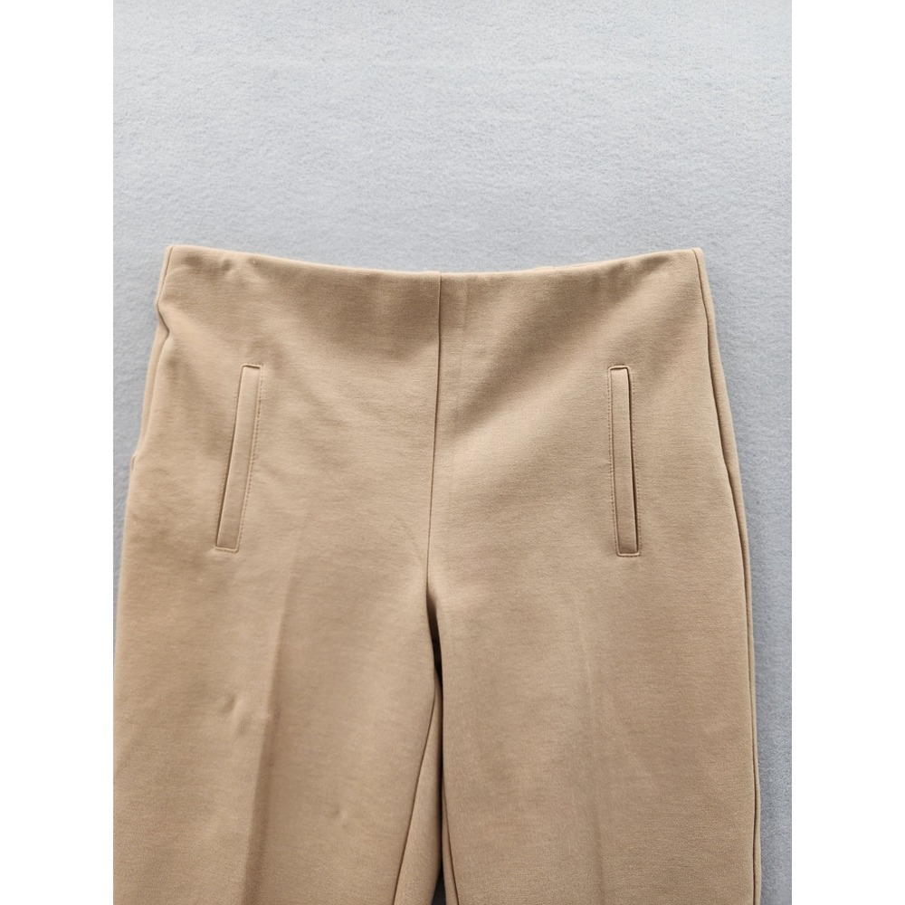 Chicos Brigitte Slim Leg Pants Tan Beige Pull On Stretch Trousers Womens SZ 0/4 - Picture 3 of 13